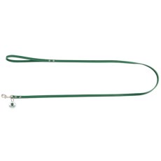 Mr.Kranch / Поводок Мистер Кранч для собак из Натуральной кожи с QR-адресником Зеленый