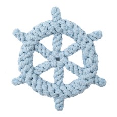 Mr.Kranch / Игрушка Мистер Кранч для собак Штурвал из каната фиолетовая