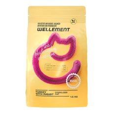 Wellement Sterilized Turkey with Rabbit / Сухой корм Велемент для Стерилизованных кошек Индейка кролик