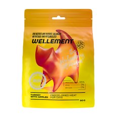 Wellement Turkey with Apples / Лакомство Велемент для кошек Сублимированное мясо Индейка с яблоками