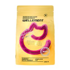 Wellement Sterilized Turkey with Rabbit / Сухой корм Велемент для Стерилизованных кошек Индейка кролик