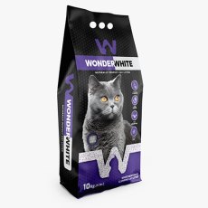 Wonder White Lavender / Комкующийся наполнитель Вандер Вайт для кошачьего туалета c ароматом Лаванды