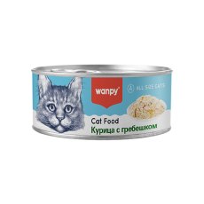 Wanpy / Влажный корм Консервы Ванпи для кошек Курица с гребешком (цена за упаковку) Wanpy / Влажный корм Консервы Ванпи для кошек Курица с гребешком (цена за упаковку)