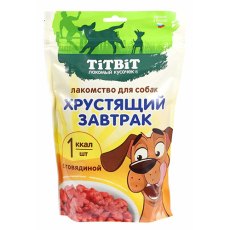 Titbit / Лакомство Титбит для собак всех пород Завтрак хрустящий с Говядиной