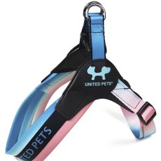 United Pets Complete me / Шлейка Юнайтед Петс для собак розово-голубой тай-дай