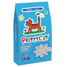 PrettyCat Naturel цеолит + силикагель / Наполнитель для кошачьего туалета ПриттиКэт Впитывающий с ароматом Алоэ Вера