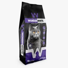 Wonder White Lavender / Комкующийся наполнитель Вандер Вайт для кошачьего туалета c ароматом Лаванды
