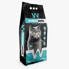 Wonder White Carbon Effect / Комкующийся наполнитель Вандер Вайт для кошачьего туалета c Активированным углем Без ароматизатора