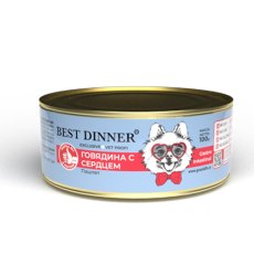 Best Dinner Exclusive Vet Profi Gastro Intestinal / Консервы Бест Диннер для собак Говядина с сердцем (цена за упаковку) Best Dinner Exclusive Vet Profi Gastro Intestinal / Консервы Бест Диннер для собак Говядина с сердцем (цена за упаковку)