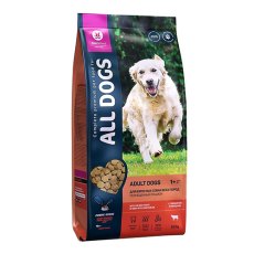 All Dogs / Сухой корм Ол Догс для собак с Говядиной и овощами