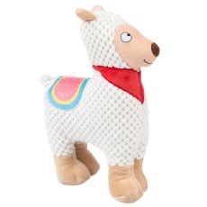 Mr.Kranch / Игрушка Мистер Кранч для собак Лама плюшевая с пищалкой белая