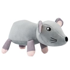 Mr.Kranch / Игрушка Мистер Кранч для собак Мышь плюшевая серая