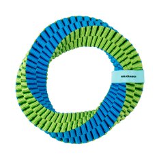 Mr.Kranch / Игрушка Мистер Кранч для собак Плетеное кольцо-спираль зеленая
