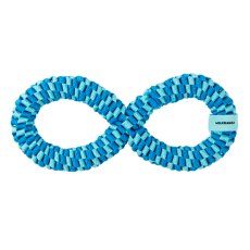 Mr.Kranch / Игрушка Мистер Кранч для собак Плетеное кольцо-восьмерка голубая