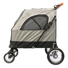 Mr.Kranch / Коляска Мистер Кранч выставочная прогулочная для собак и кошек серая