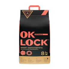 Ok-Lock ПЕРСИК / Наполнитель Ок-Лок растительный комкующийся