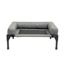 Mr.Kranch Elevated / Лежанка-шезлонг Мистер Кранч с мягкими бортиками для собак серая