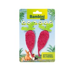 Bambini Pets / Игрушка Бамбини Петс для Грызунов Редиски из люфы Bambini Pets / Игрушка Бамбини Петс для Грызунов Редиски из люфы