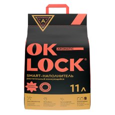 Ok-Lock ПЕРСИК / Наполнитель Ок-Лок растительный комкующийся