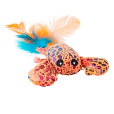 Mr.Kranch / Игрушка Мистер Кранч для кошек плюшевая с кошачьей мятой и перышками Лобстер голубая