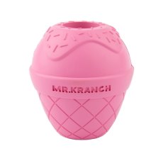 Mr.Kranch / Игрушка Мистер Кранч для собак Мороженое с ароматом бекона розовая