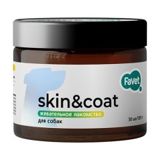 Favet MultivitaminDog Soft Chews / Лакомство Фавет для собак для Кожи и Шерсти