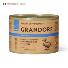 Grandorf Dog Duck Pate / Консервы Грандорф для собак Паштет из утки (цена за упаковку)