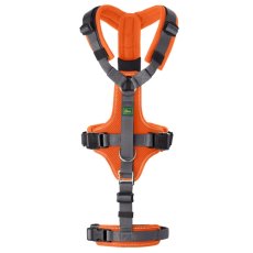 Hunter Safety Maldon / Шлейка Хантер для собак с ручкой нейлон Оранжево-серая