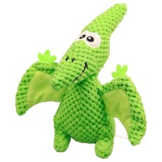Mr.Kranch / Игрушка Мистер Кранч для собак Птерозавр плюшевая с пищалкой зеленая