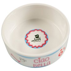 Mr.Kranch / Миска керамическая для собак Чао Белла Голубая