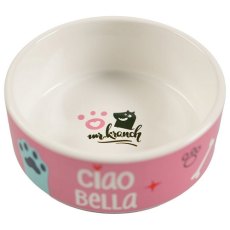 Mr.Kranch / Миска керамическая для собак Чао Белла Розовая