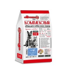 Формула 365 Комплексный обед / Сухой корм для взрослых собак средних пород Лосось Индейка и рис