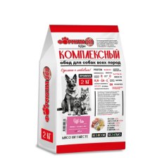 Формула 365 Комплексный обед / Сухой корм для взрослых собак мини и средних пород Индейка кролик и рис