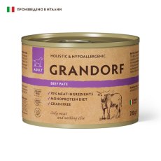 Grandorf Dog Beef Pate / Консервы Грандорф для собак Паштет из говядины (цена за упаковку)