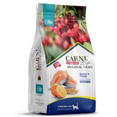 Carni Life Sterilised Salmon & Orange / Сухой Низкозерновой корм Карни Лайф для Стерилизованных кошек Лосось с апельсином