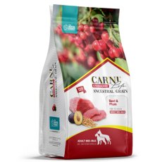 Carni Life Adult Mid-Max Beef & Plum / Сухой Низкозерновой корм Карни Лайф для взрослых собак Средних и Крупных пород Говядина с черносливом