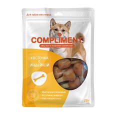 Compliment / Лакомство Комплимент для собак всех пород Косточки с Индейкой