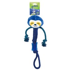 Pet Star / Игрушка Пет Стар для собак ЛЕНИВЕЦ веревочный с резиновой вставкой, текстиль