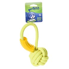 Pet Star / Игрушка Пет Стар для собак КАНАТ С МЯЧОМ термопластичная резина, канат