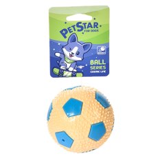 Pet Star / Игрушка Пет Стар для собак МЯЧ ФУТБОЛЬНЫЙ ЦВЕТНОЙ термопластичная резина