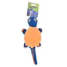 Pet Star / Игрушка Пет Стар для собак ЧЕРЕПАШКА с шипами, латекс, хлопок