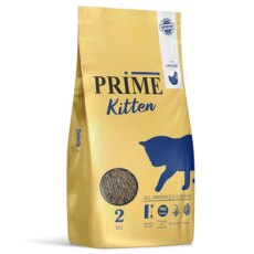 Prime Kitten Chicken / Сухой Низкозерновой корм Прайм для Котят всех пород в возрасте от 2 до 12 месяцев Курица