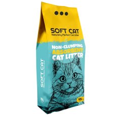 Soft Cat Non-clumping Absorbent / Впитывающий наполнитель Софт Кэт для кошачьего туалета Без запаха