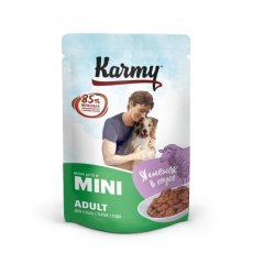 Karmy Mini Adult / Паучи Карми для взрослых собак Мелких пород Ягненок в соусе (цена за упаковку) Karmy Mini Adult / Паучи Карми для взрослых собак Мелких пород Ягненок в соусе (цена за упаковку)