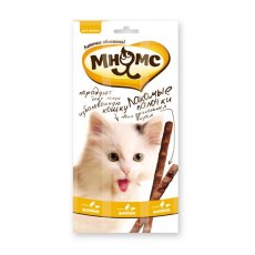 Мнямс Лакомство для кошек Лакомые палочки 13,5 см Цыпленок и Печень