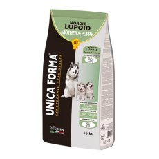 Unica Forma Lupoid Nordic Puppy&Mother / Сухой корм Уника Форма для щенков, кормящих и беременных собак Средних и Крупных пород с Лососем