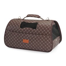 Camon / Сумка-переноска Камон для животных стеганая Коричневая
