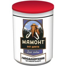 Мамонт VET Diet Hypoallergenic / Ветеринарный влажный корм (Консервы) Гипоаллергенный для собак с Пищевой аллергей и непереносимостью (Цена за упаковку)
