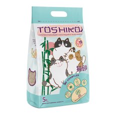 Toshiko / Комкующийся наполнитель Тошико для кошачьего туалета Древесный Сакура