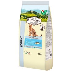 Chat&Chat Adult Exigent Tuna / Сухой корм Чат и Чат для взрослых кошек со вкусом Тунца